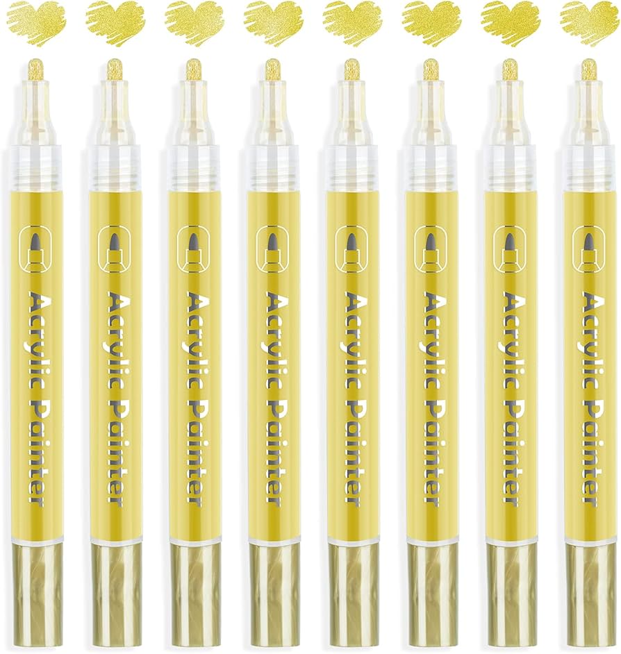 gold paint pen for metal