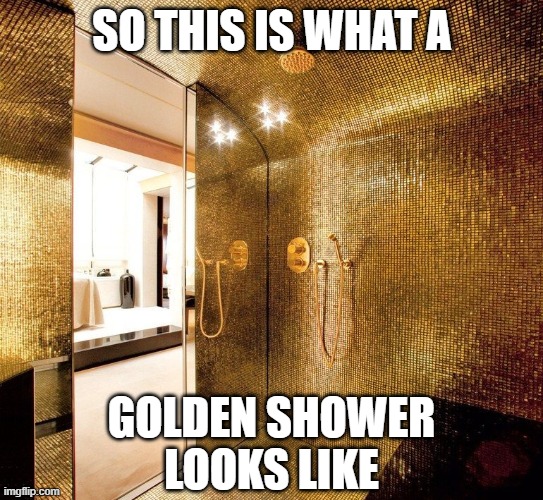 golden shower meme