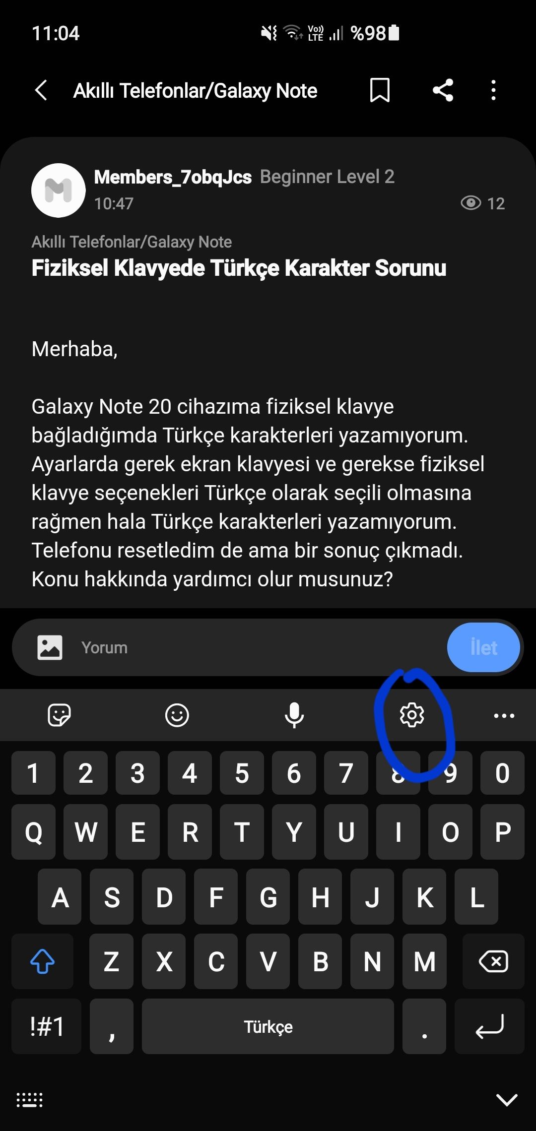 google klavye türkçe karakter sorunu