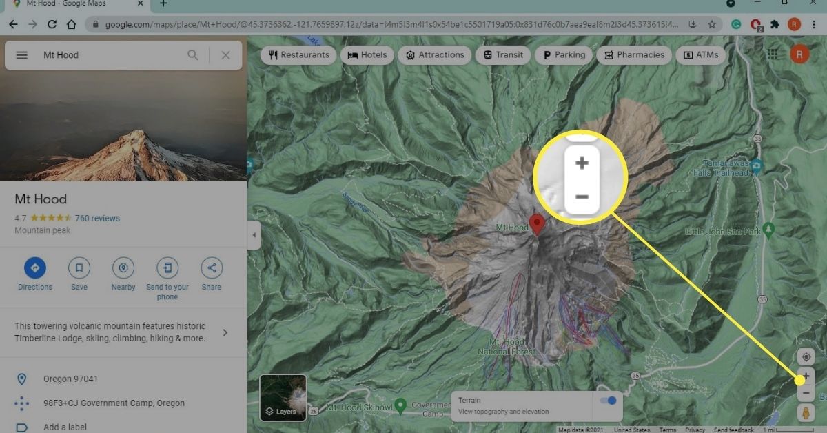 google maps altitude