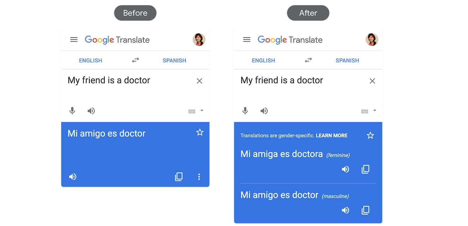 google translate english to spanish