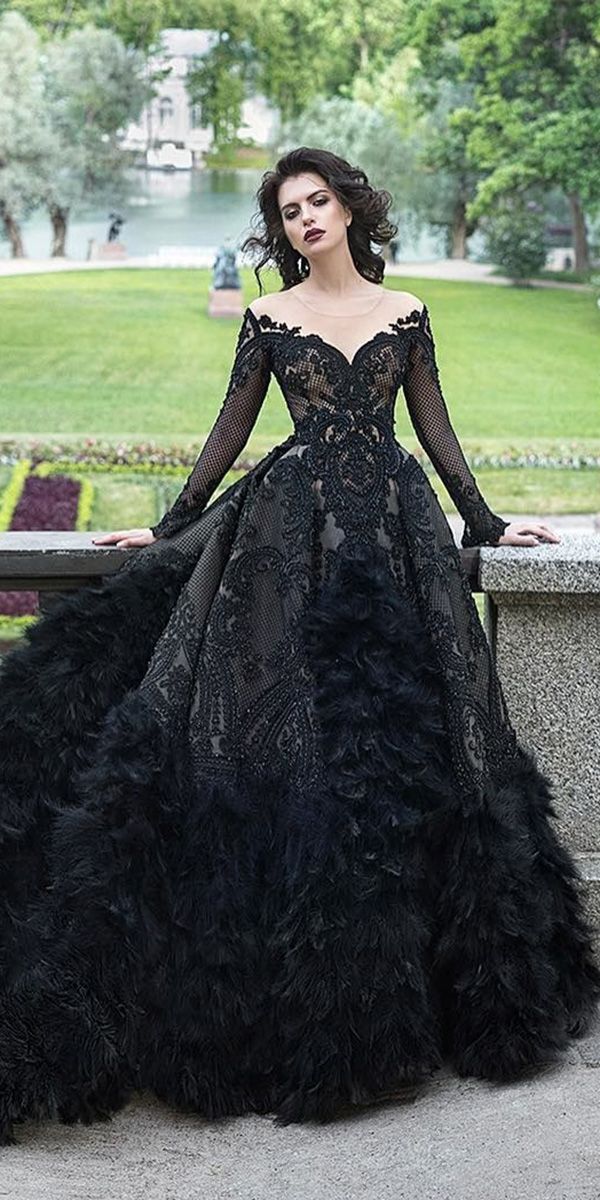 gothic black gown