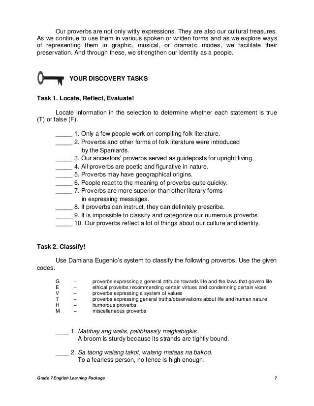 grade 7 english learners module