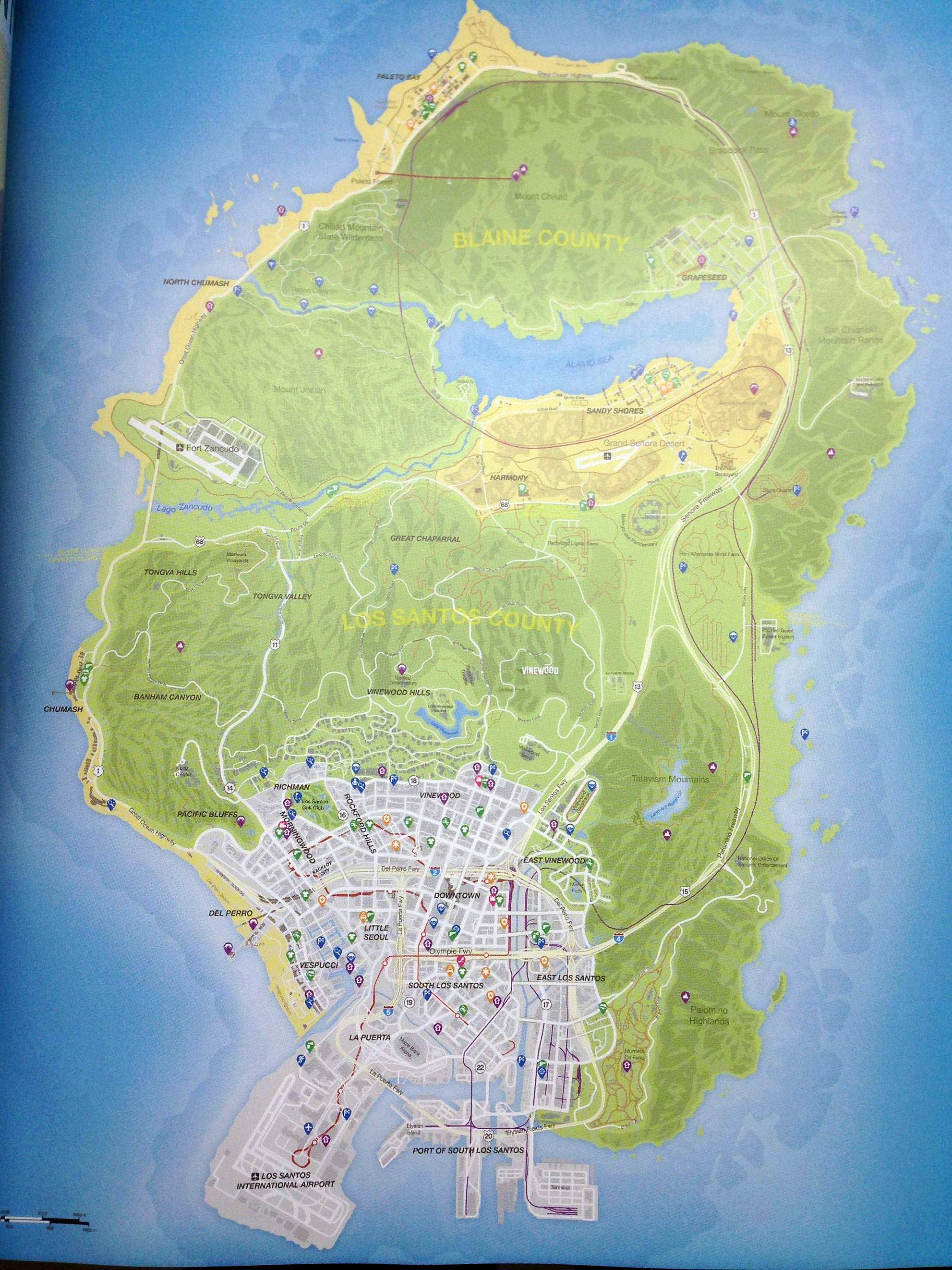 grand theft auto 5 map