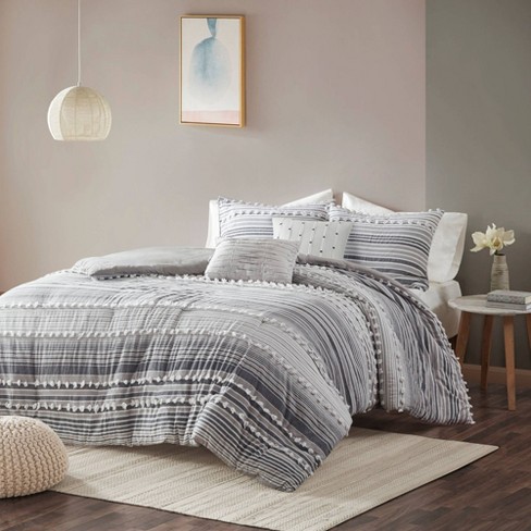 gray duvet cover