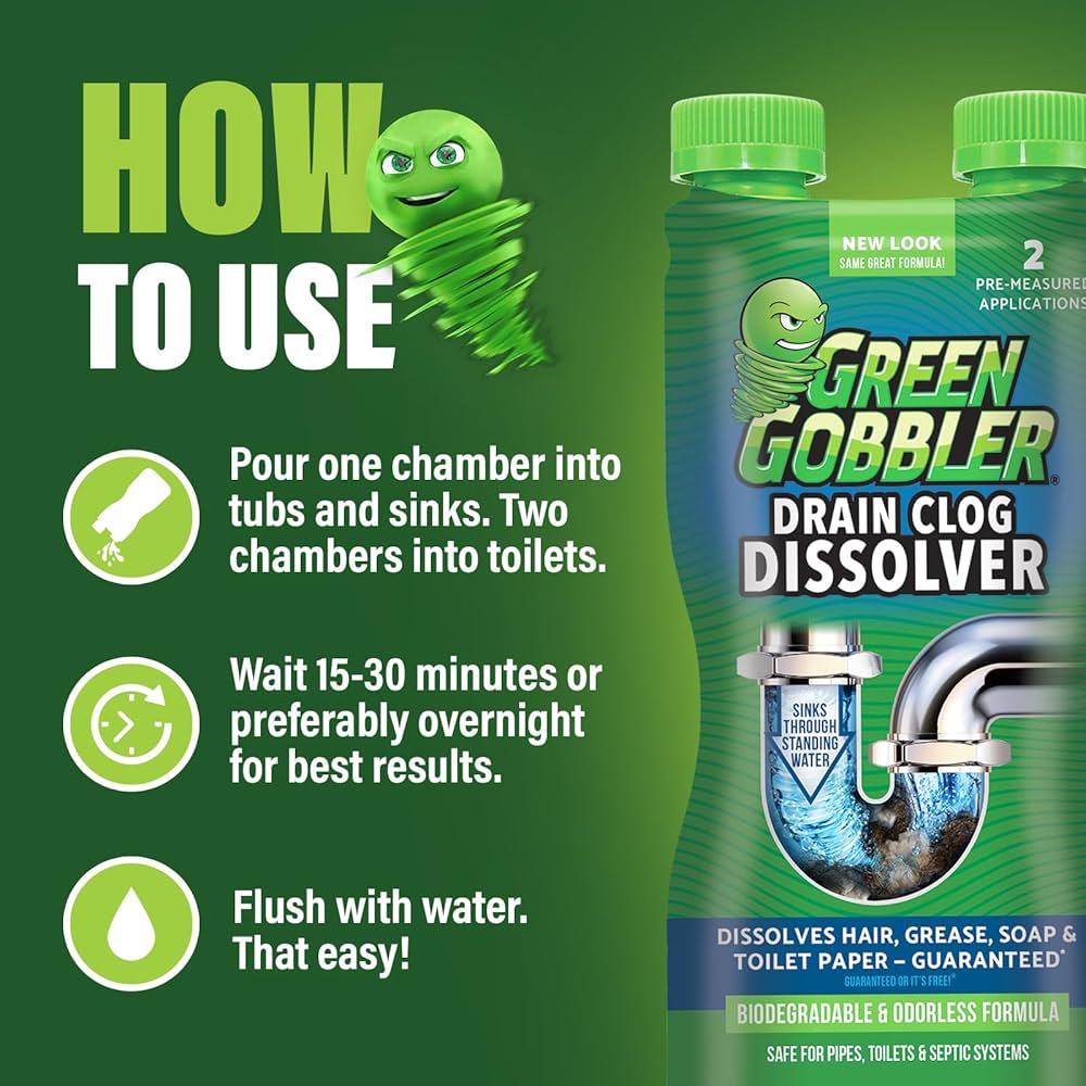 green gobbler drain cleaner