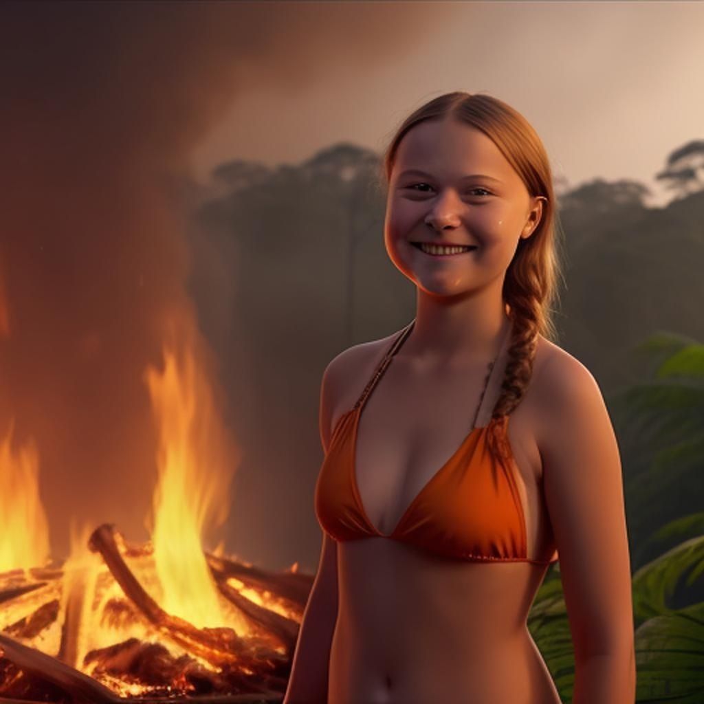 greta thunberg bikini