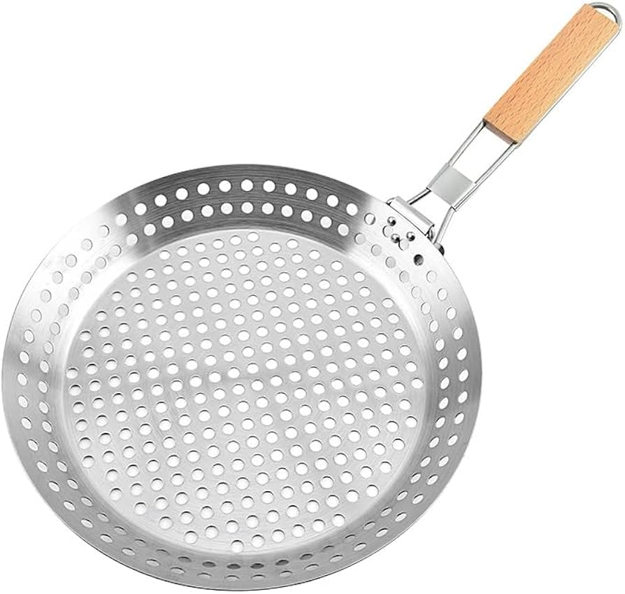 grill skillet with holes
