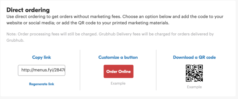 grubhub order online