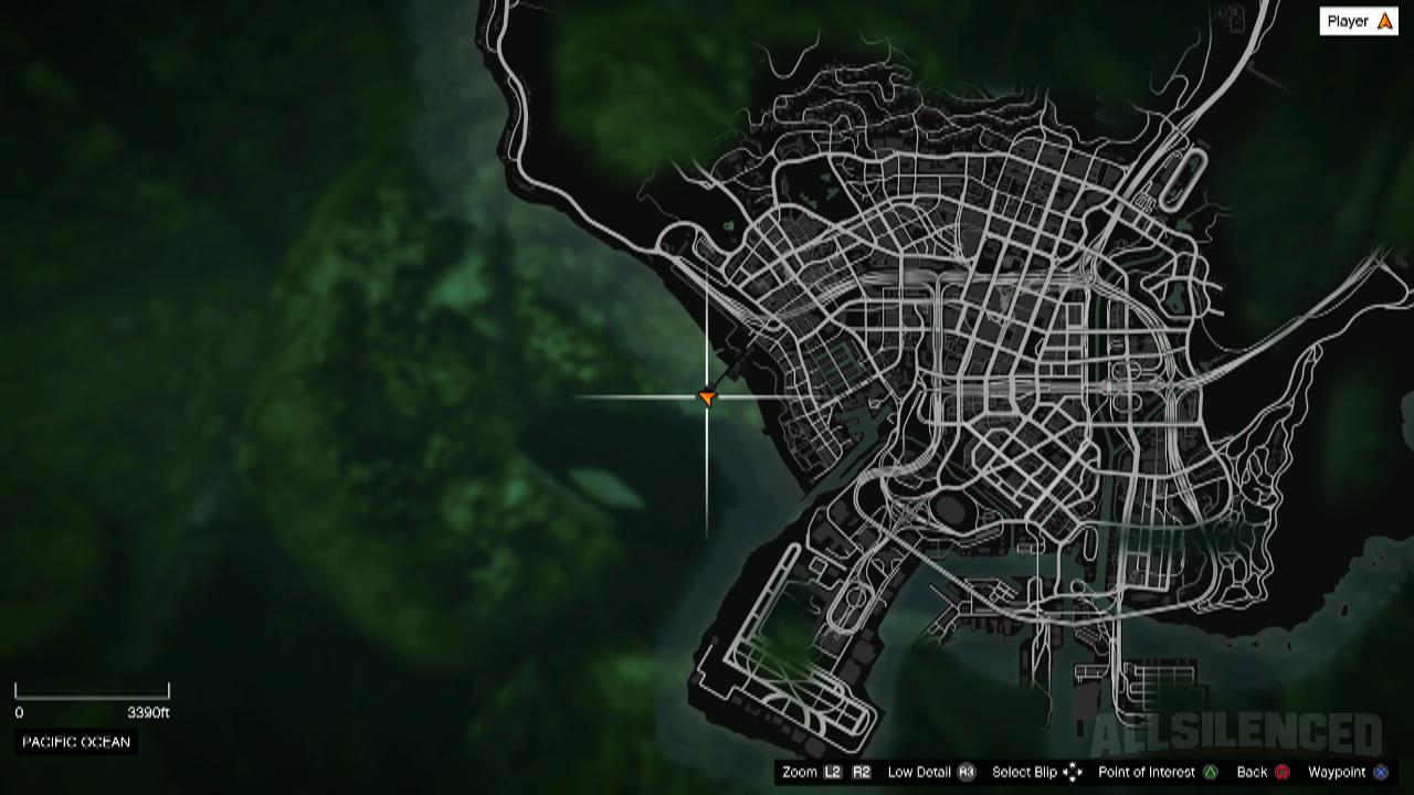 gta 5 shark location map