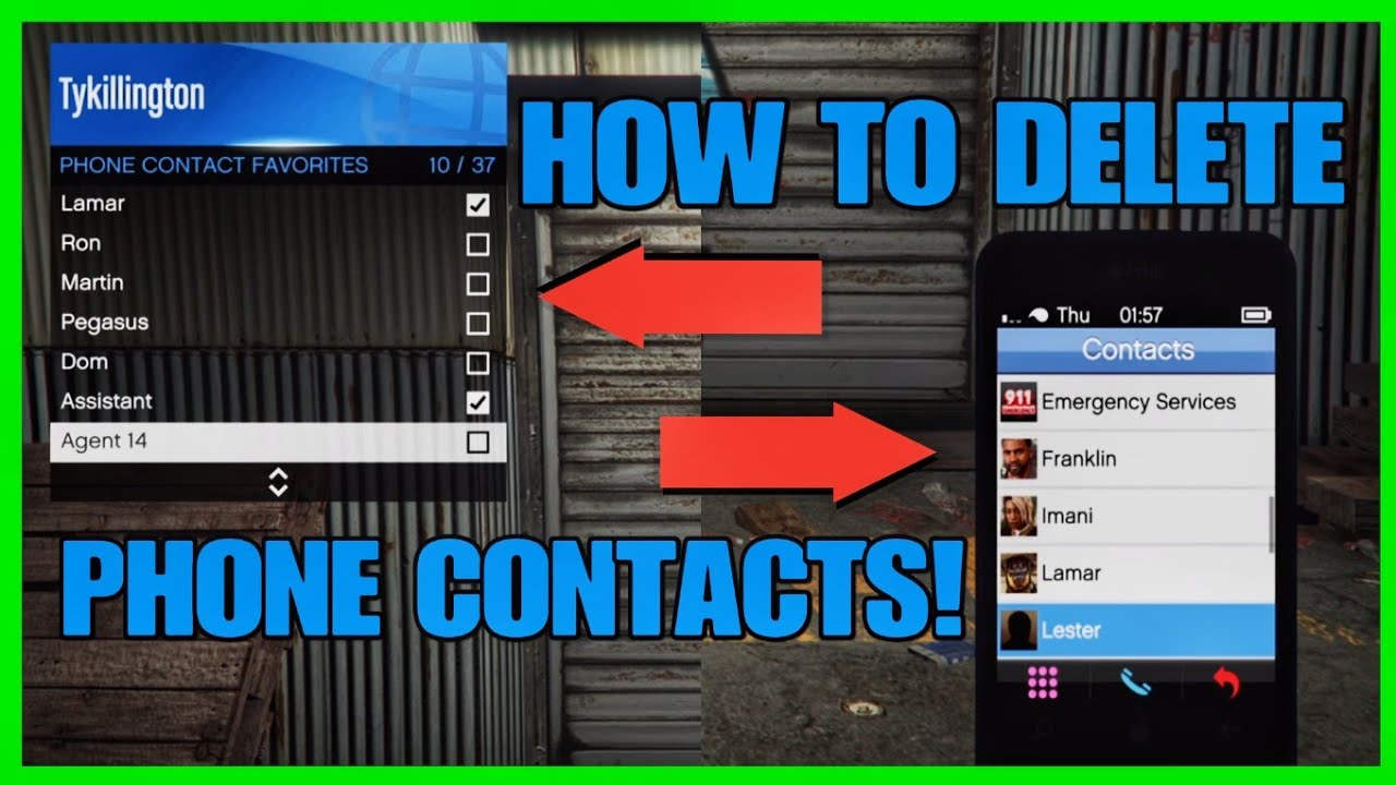 gta online how to remove contacts