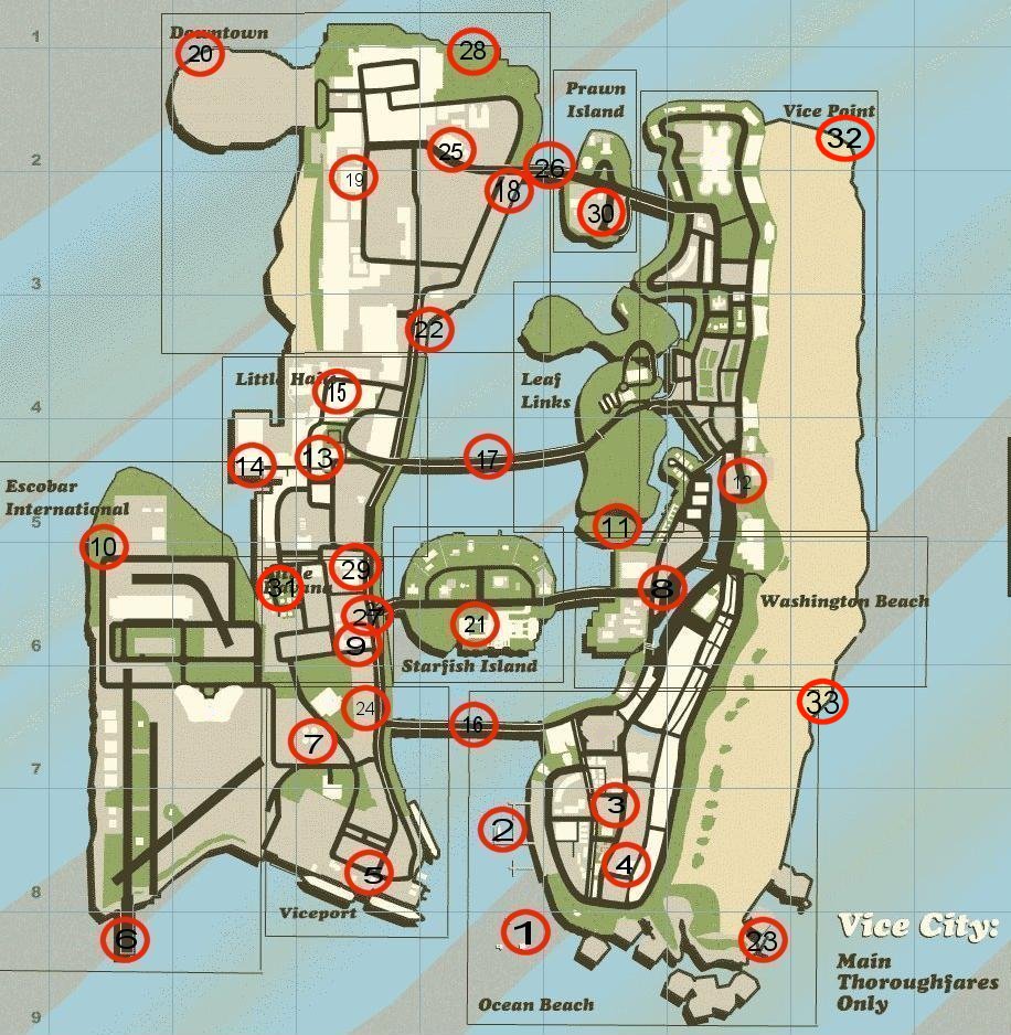 gta vice city gun locations