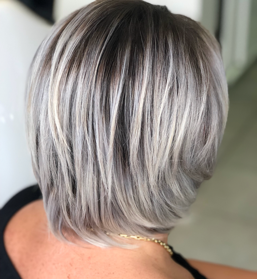 hairstyles for grey hair over 50