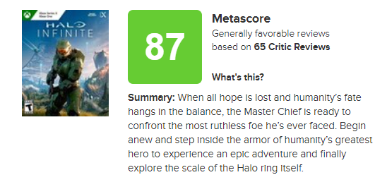 halo infinite metacritic