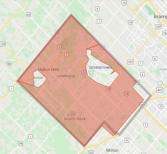 halton hills power outage