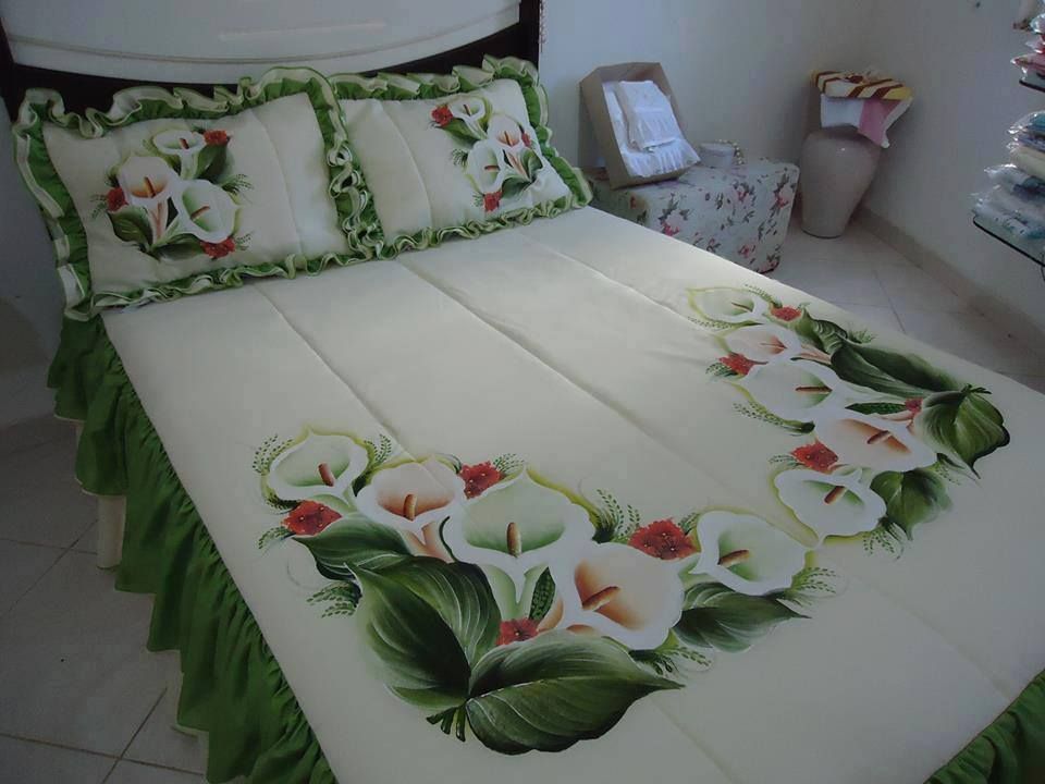 hand painted bed sheet designs