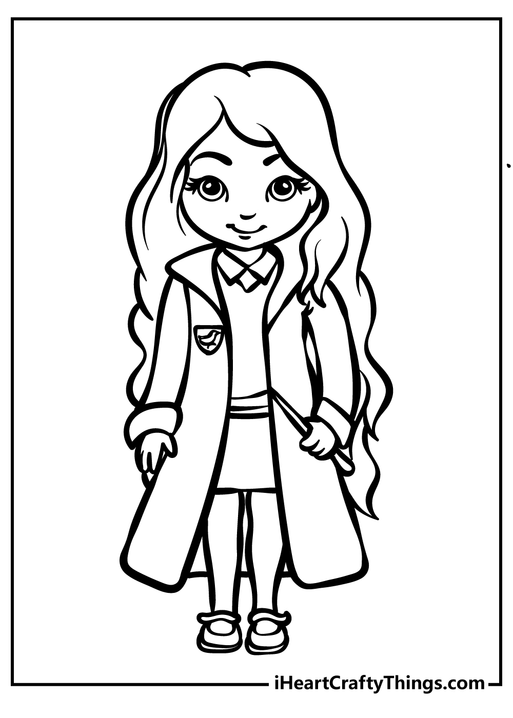 harry potter colouring page