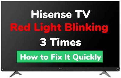 hisense roku tv power light blinking