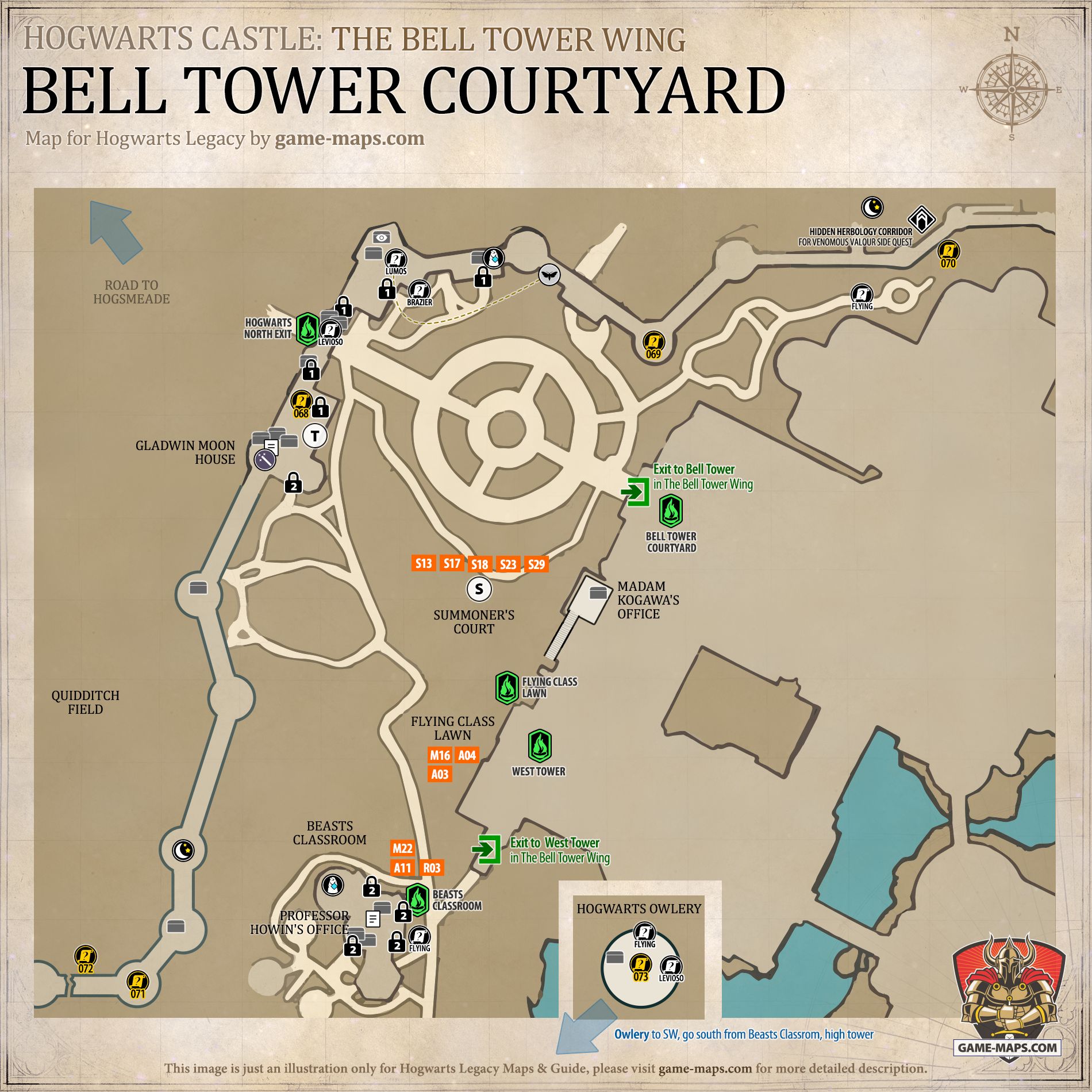 hogwarts legacy field guide pages bell tower