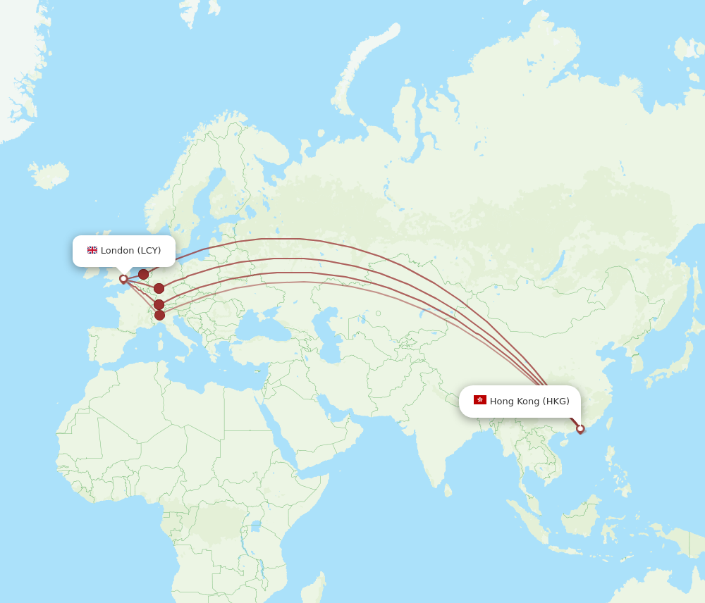 hong kong to london time difference