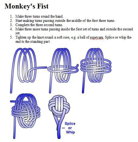 how do you make a monkey fist