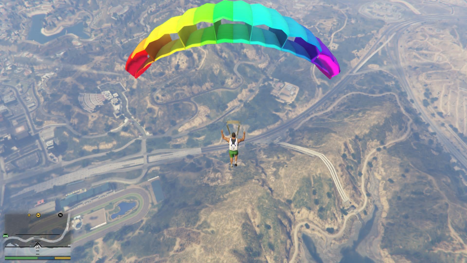 how do you use parachute in gta 5
