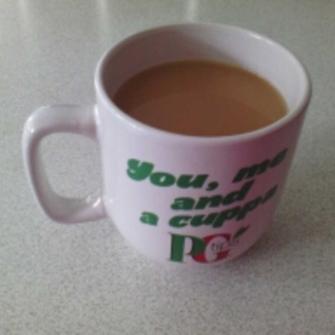 how many calories in tea with semi skimmed milk