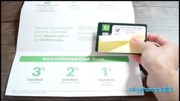how to activate td debit card on app