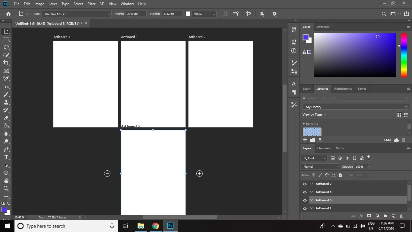 how to add artboard in photoshop