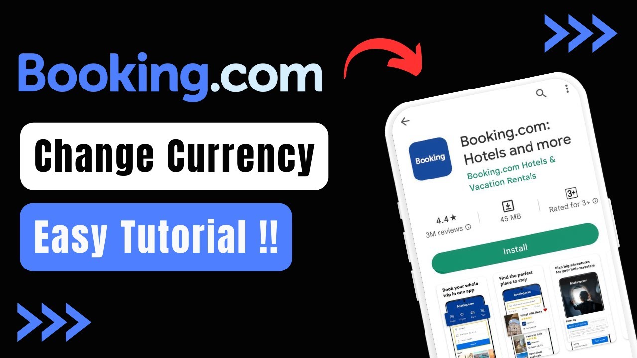how to change currency on booking.com