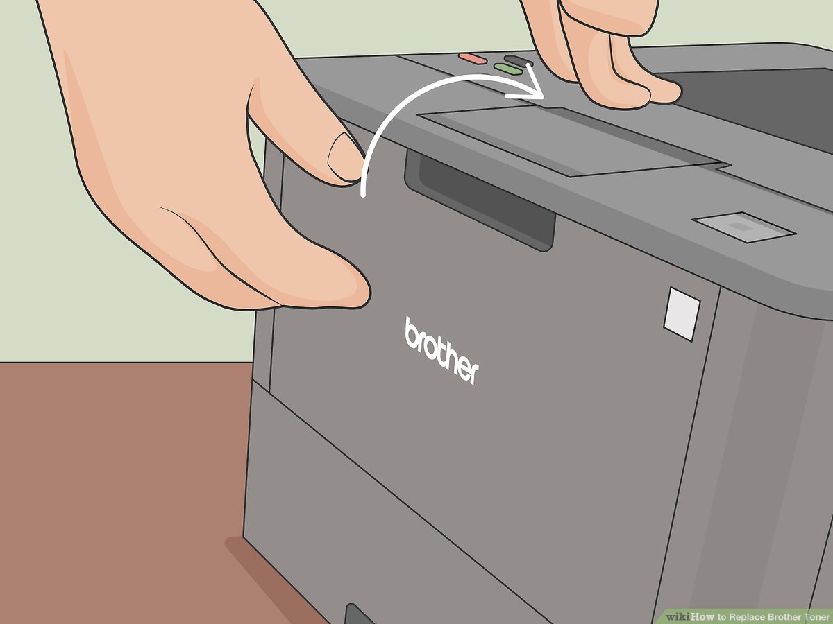 how to change toner brother printer