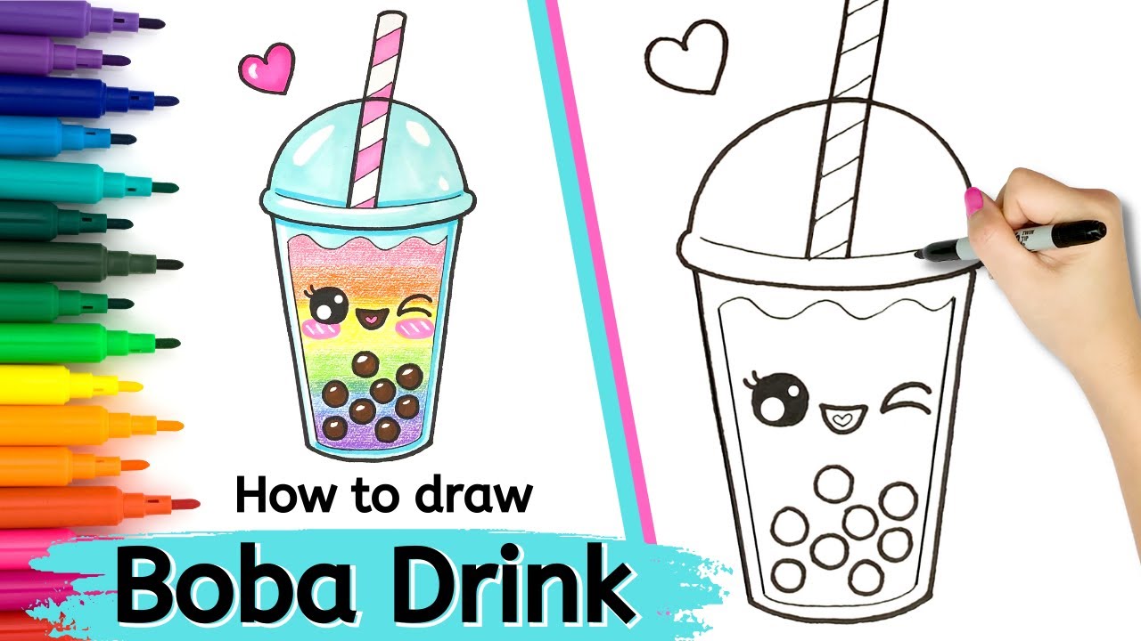 how to draw boba