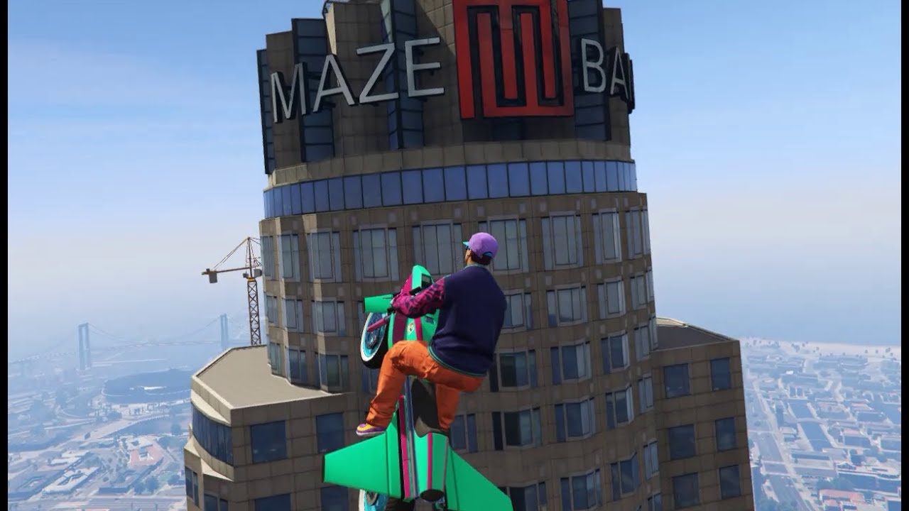 how to get on top of maze bank