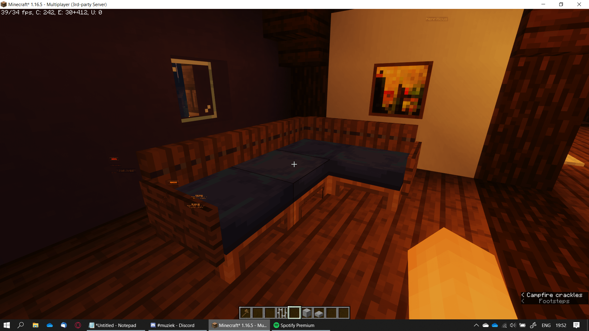 how to make a couch on minecraft
