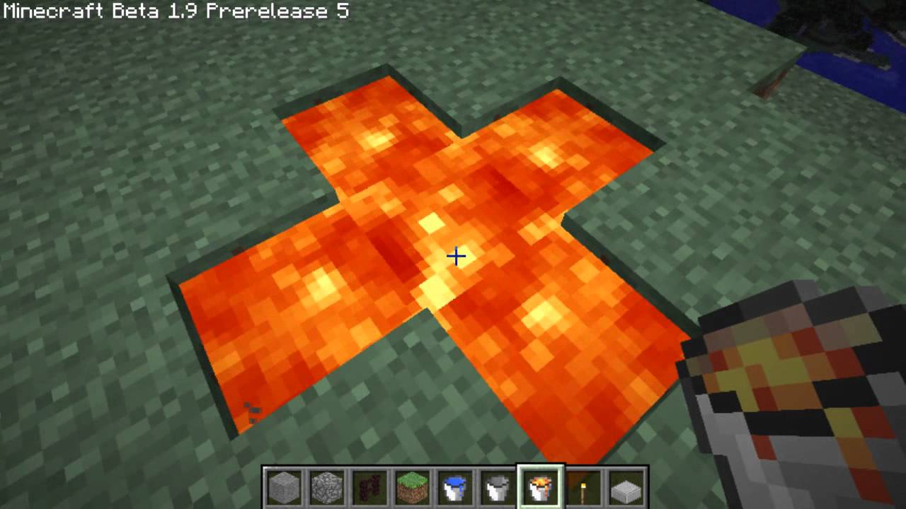 how to make an unlimited lava source in minecraft