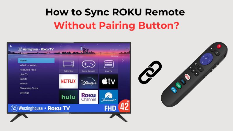 how to pair roku remote to tv without pairing button