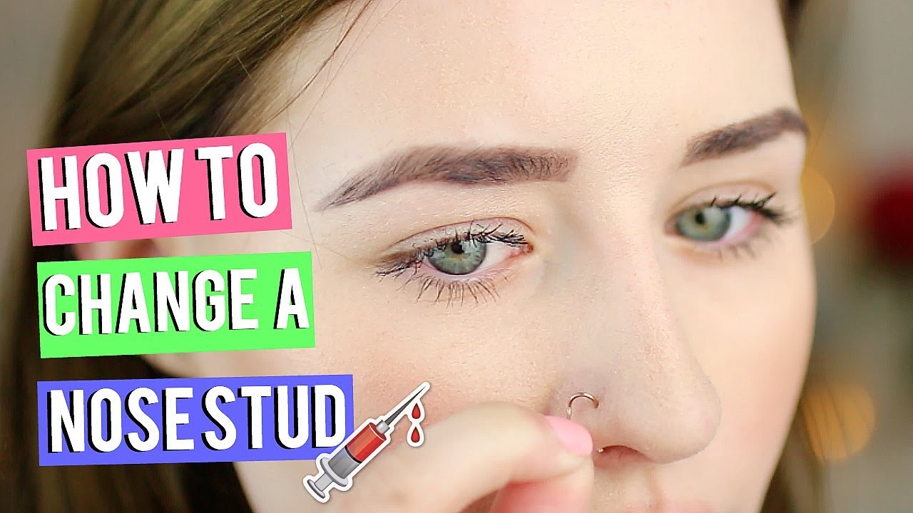 how to put in a corkscrew nose ring
