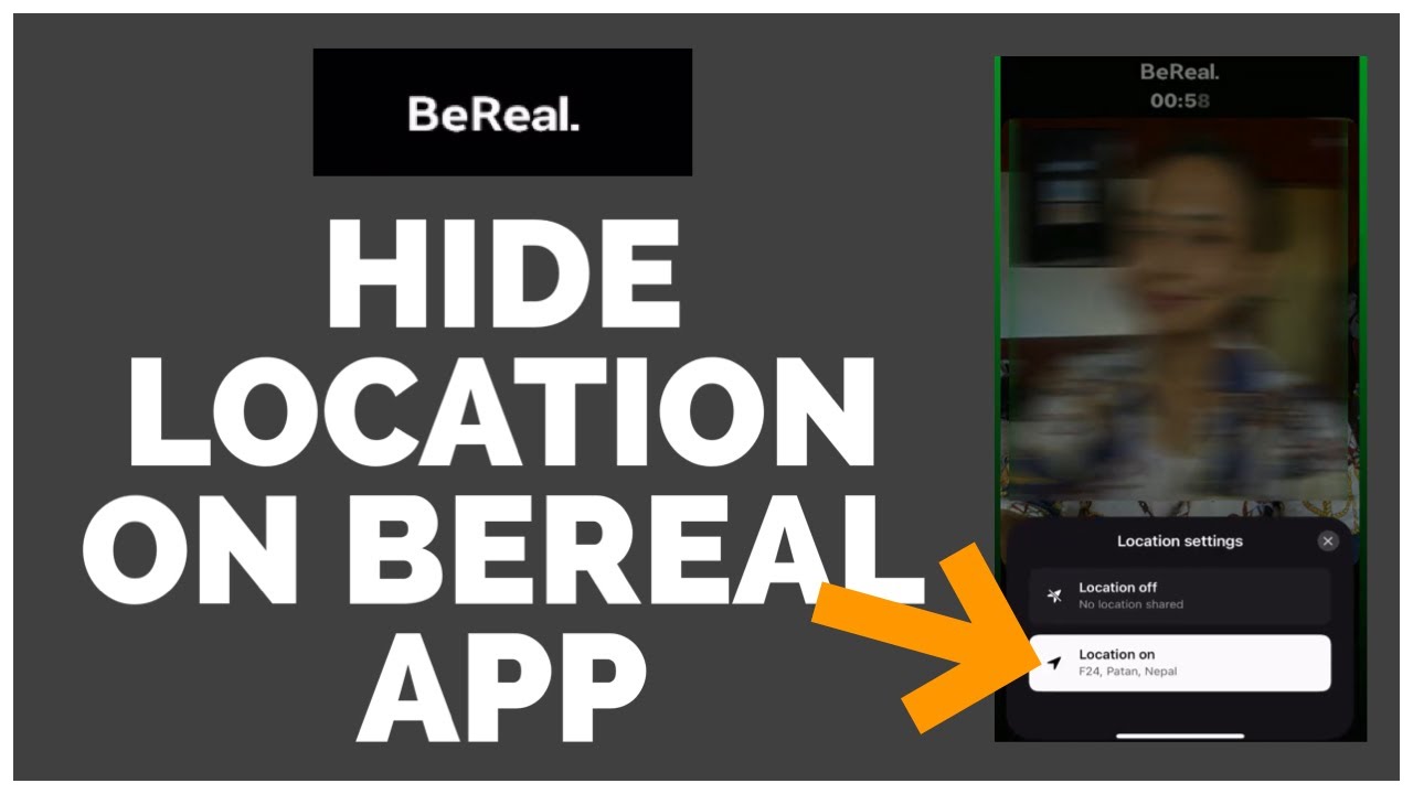 how to remove location from bereal