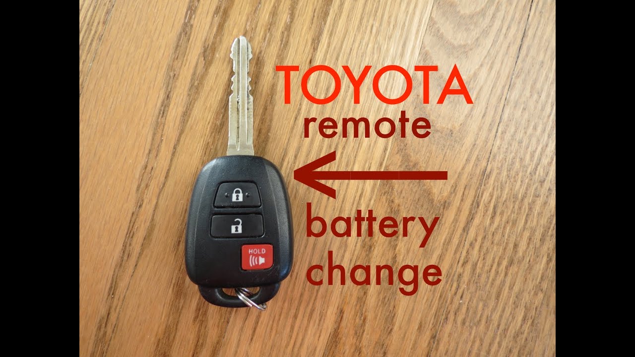 how to replace a toyota key fob battery