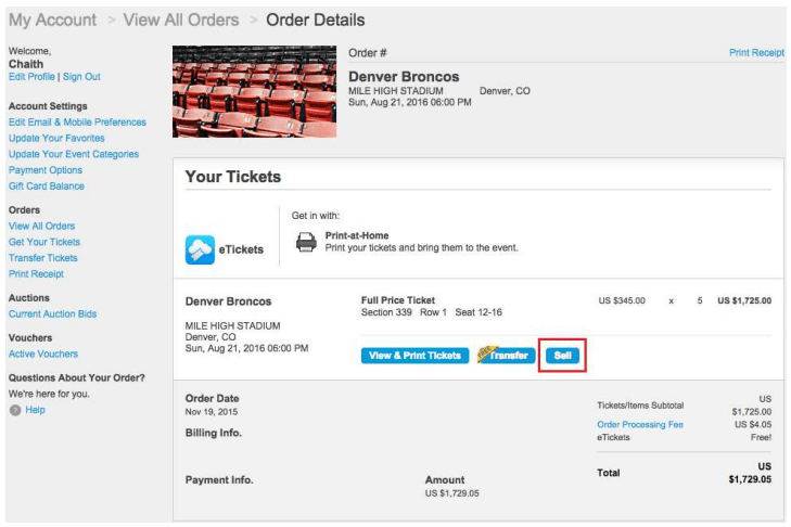 how to resale a ticket on ticketmaster