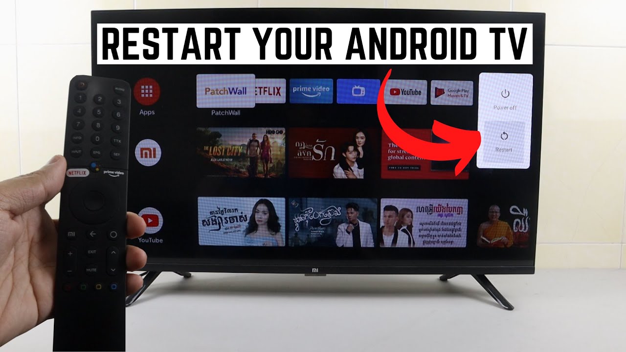 how to restart android tv