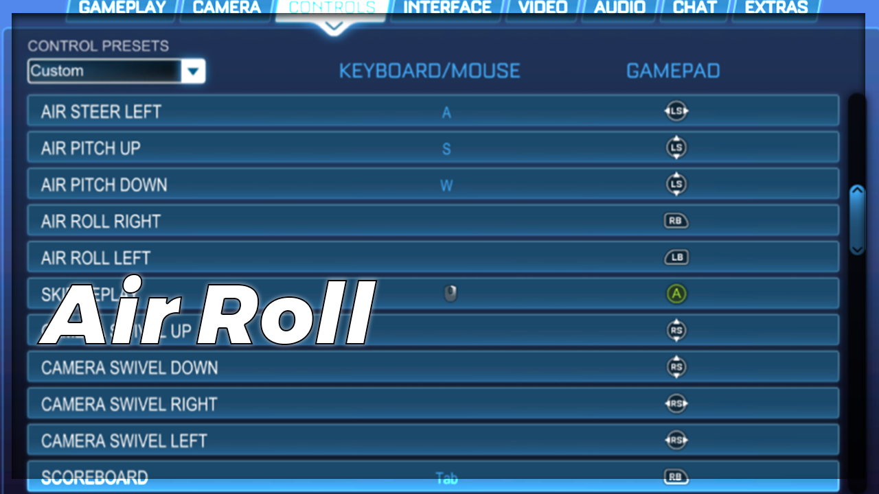 how to rotate in air rocket league