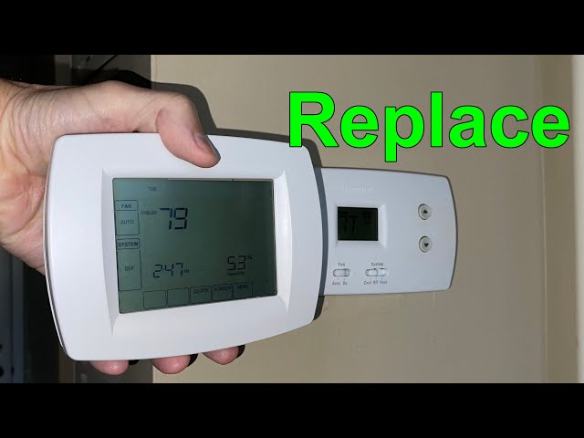 how to take a honeywell thermostat off the wall