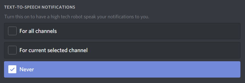 how to turn off tts on discord