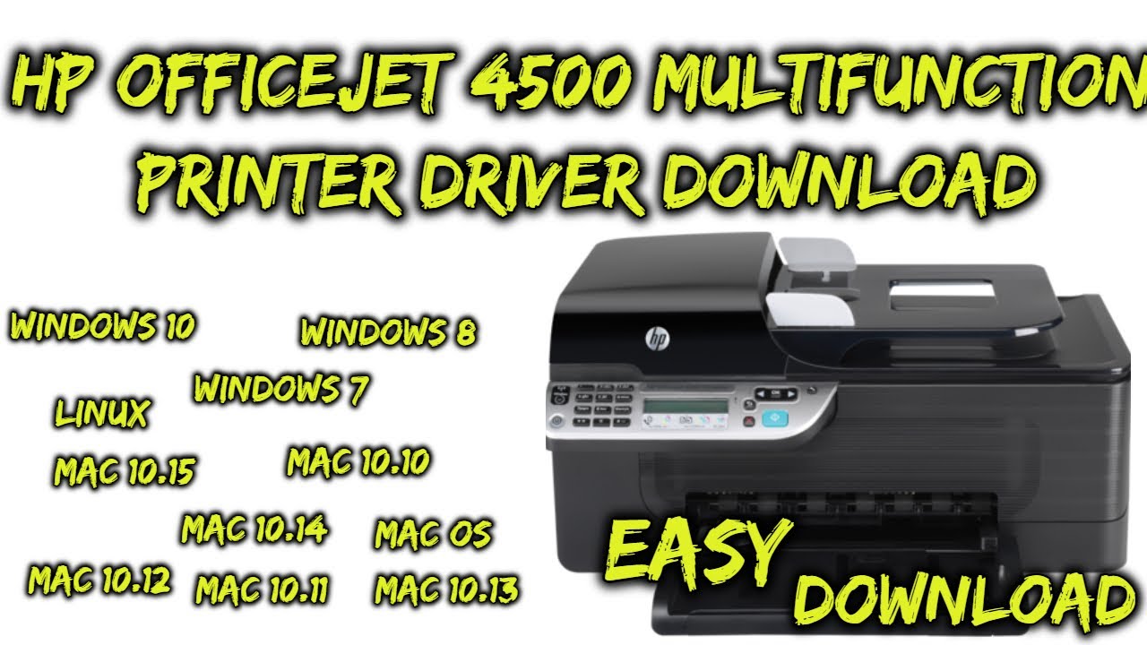 hp officejet 4500 driver download for windows 8.1