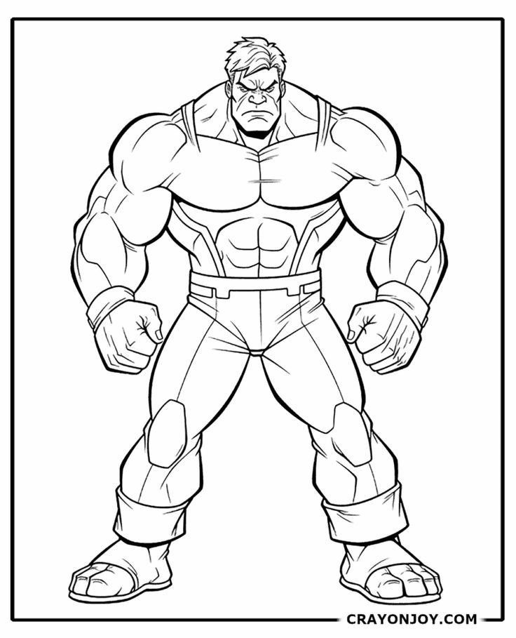 hulk coloring pages printable