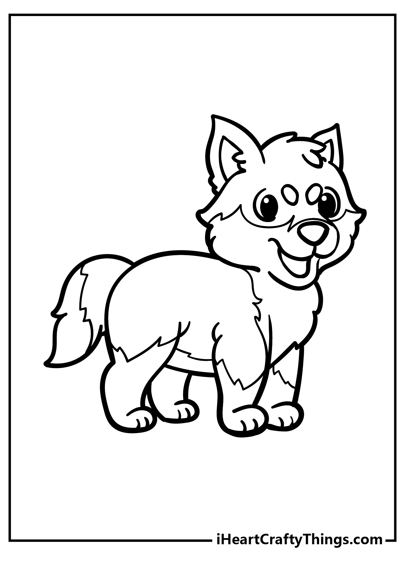 husky dog coloring pages