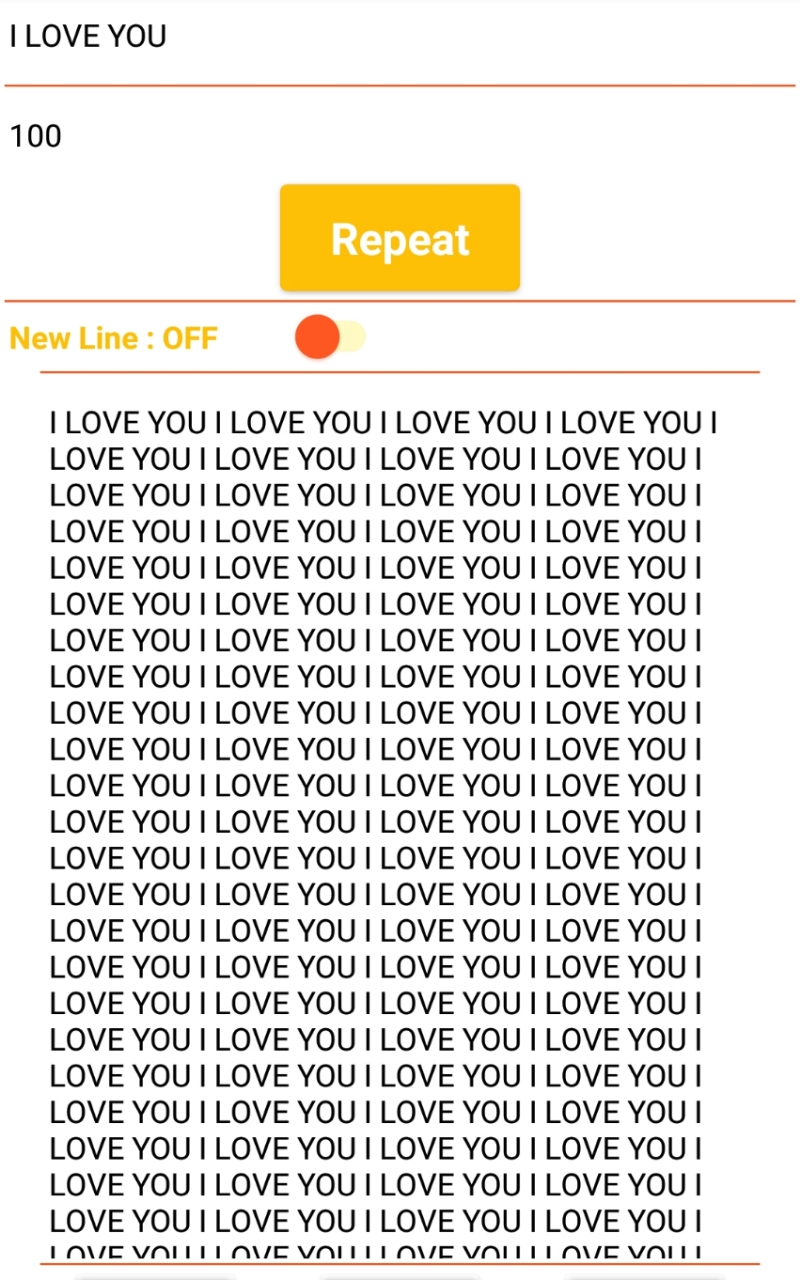 i love you 100 times copy and paste