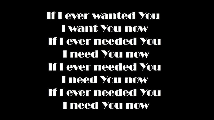 i need you now matt redman lyrics