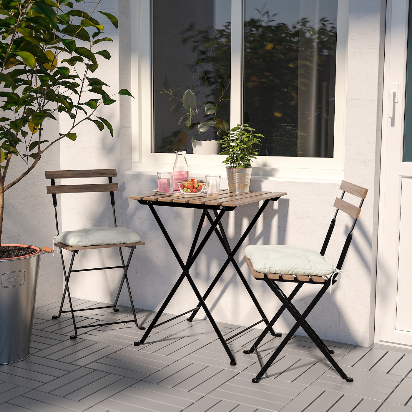 ikea wooden garden table